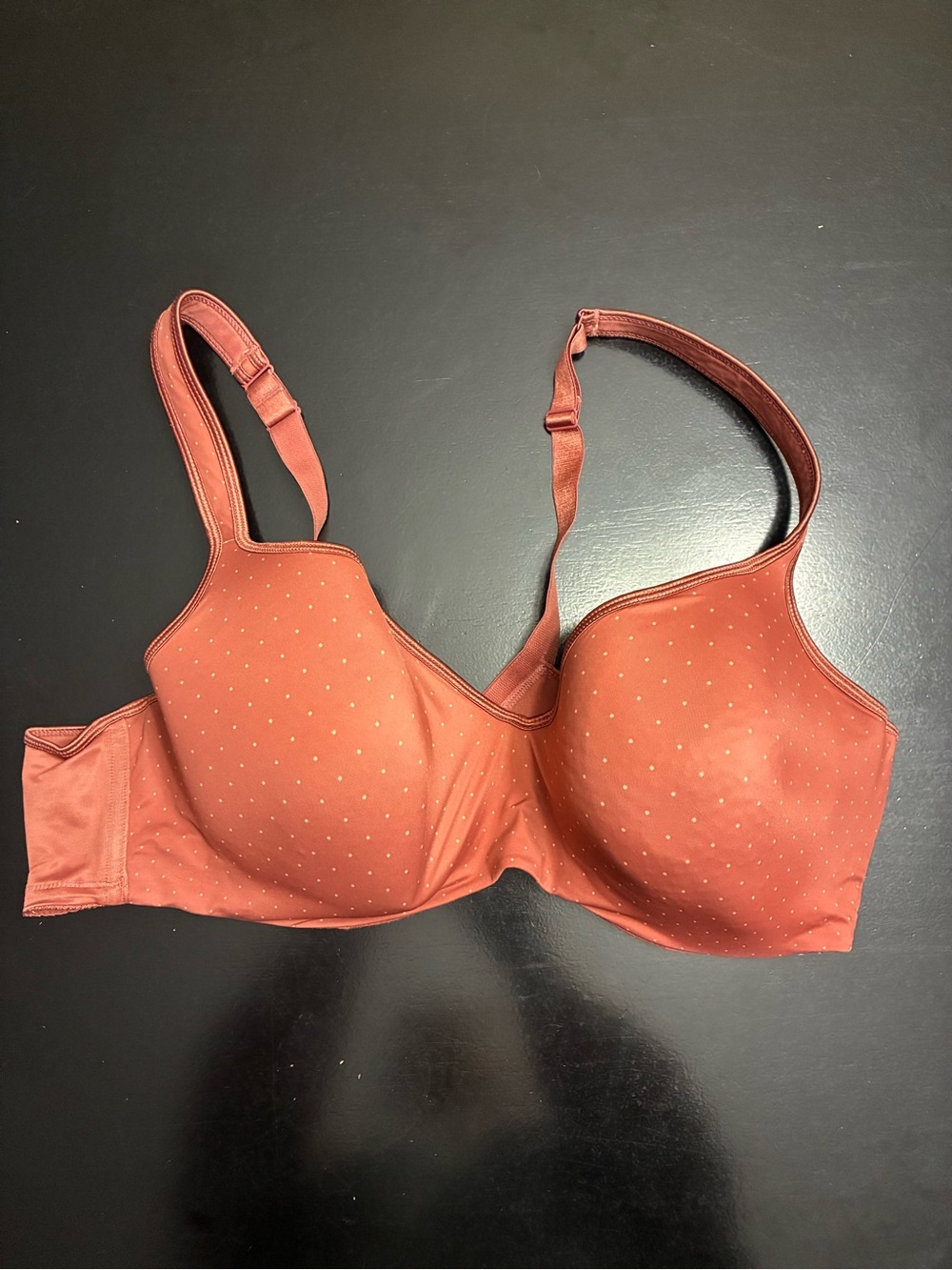 tiVoglo Rust Dot Print Underwire Bra